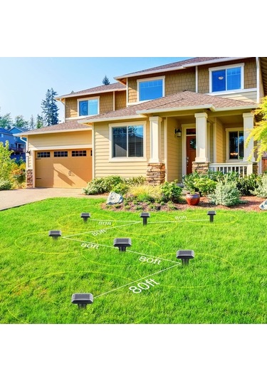 Maoyaya 2 Adet Güneş Ultrasonik Kedi Kovucu, Fare Ultrasonik Kovucu, Su