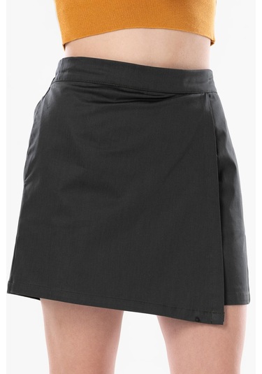 Sinem Gabardin Yazlık Şort Etek Haki Hk-haki Haki