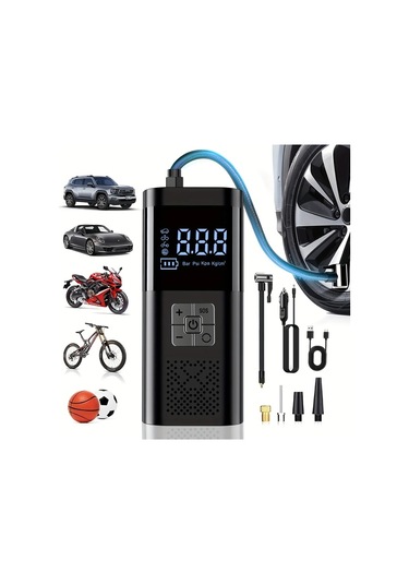 Primepickings Fast Tire Inflator Sm02-15-3 150psı Portatif Lastik Şişirme Kompresörü Led Işıklı 2025 Yükseltmeli