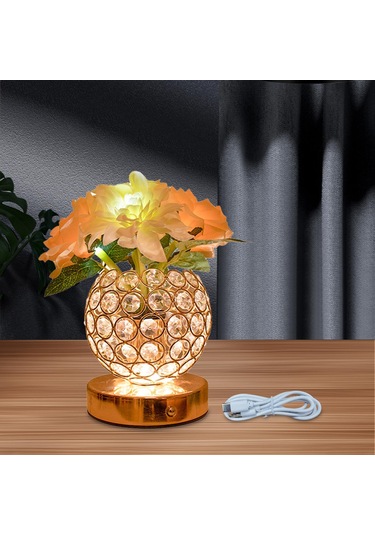 Suntek Gül Masa Lambası Gece Yapay Çiçek Yılbaşı Düğün Altın Diğer