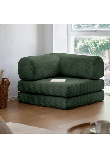 Modüler Legom Tekli Koltuk Zümrüt Yeşili
