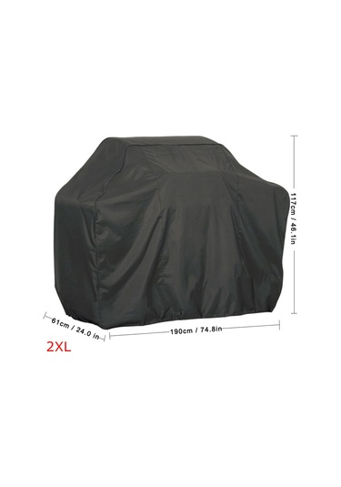 Xindoker Bbq Mangal Koruması 210d Oxford Kumaş Siyah Su Geçirmez Uv Koruma Çekmeceli 2xl 190x61x117cm Dış Mekan Kullanıma Uygun Çok Renkli