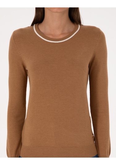 Pierre Cardin Kadın Camel Kazak /triko 50315910-vr015 Camel