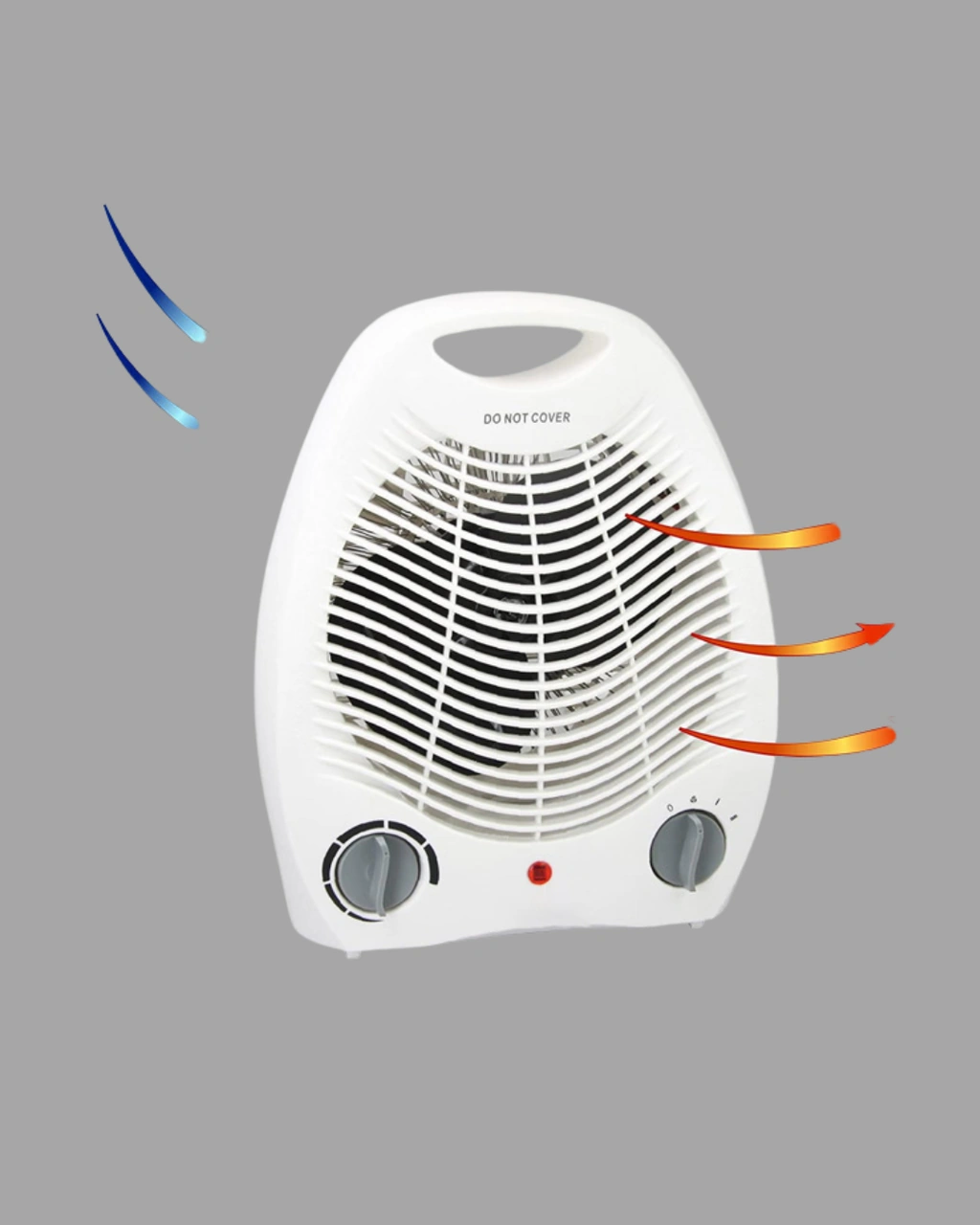 Mini Elektrikli Isıtıcı 2000w Termostatlı Fanlı Isıtma, Taşınabilir Tasarım Çok Renkli