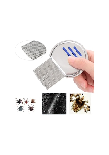 Shineyee Kedi Köpek Bit Kaldırıcı Tırnaklı Tarak, 304 Çelik İvli İğneler, Ergonomik Tasarım, Saç Doku Koruyucu