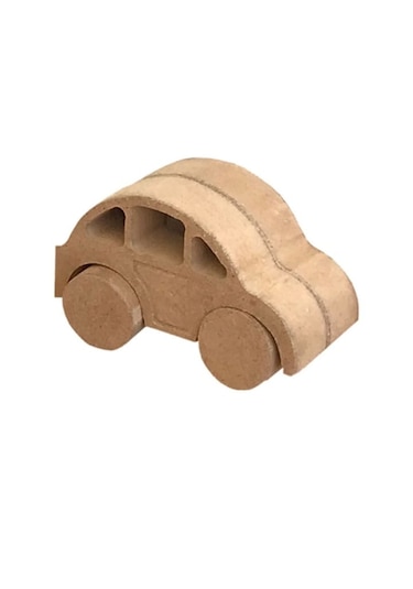 Ahşap Oyuncak 6 Araba Seti 6 Boya Seti Ve Fırça Hediyeli