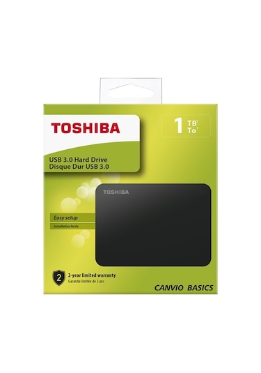 Toshiba 1Tb Canvio Basic 2.5" Siyah Usb 3.0 Taşınabilir Disk