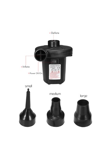 Araba Şişme Pompa Elektrikli Hava Yatağı Kamp Pompası Taşınabilir Hızlı Doldurma