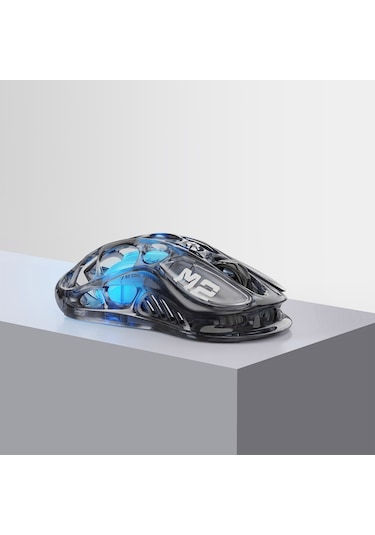 Gravastar Mercury M2 Rgb 26k Dpı Optik Gaming Mouse, Kablosuz, Programlanabilir 5 Tuşlu, Şeffaf Siya Mercury M2