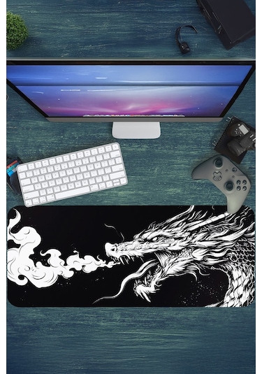 Gaming Oyuncu Xl Mouse Pad Kaydırmaz Dikişli 80 30 Cm Mousepad 56