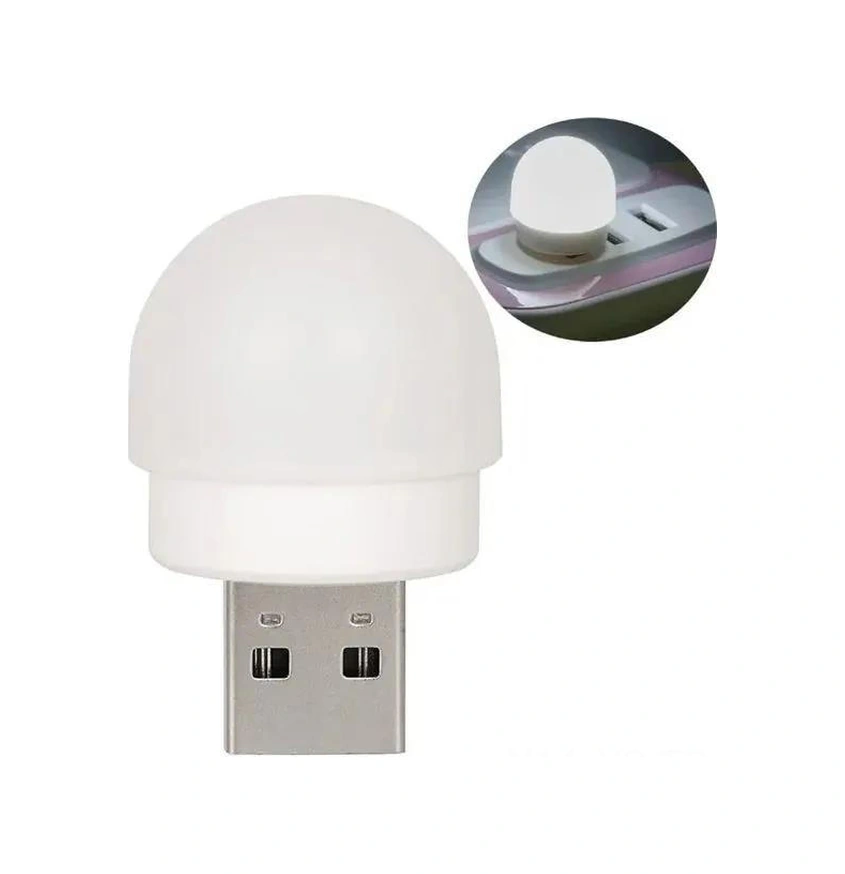 Yunboo 10'lu Paket Usb Led Gece Lambası, 80-100 Lumens, 5v 1a, Işık Seçeneği Sıcak & Soğuk Beyaz , Dayanıklı Abs+pc, Taşınabilir, Dimmable Beyaz