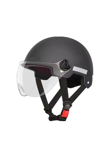 Neevoyu Siyah Elektrikli Araç Kaskı - 3c Onaylı Güvenli Korumalı Kask