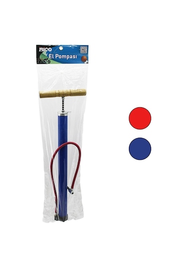 Metal Gövde Ahşap Kol İran El Pompası 55cm Top - Bisiklet Çok Renkli
