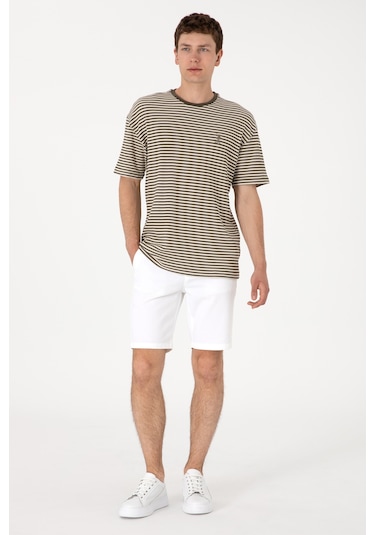 U.s. Polo Assn. Erkek Beyaz Şort / Bermuda 50299172-vr013 Beyaz