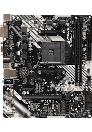 ASRock B450M-HDV R4.0 AMD B450 3200 MHz DDR4 Soket AM4 mATX Anakart