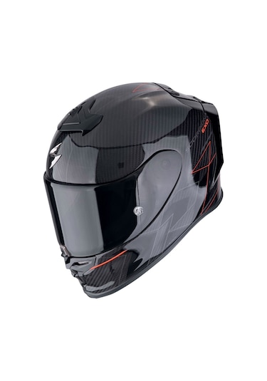 Scorpion Exo R1 Evo Carbon Cynergy Spor Motosiklet Kask Siyah Kırmızı