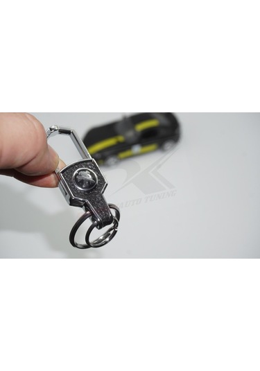 Peugeot Uyumlu Logo Amblem Deri Metal Stil Anahtarlık