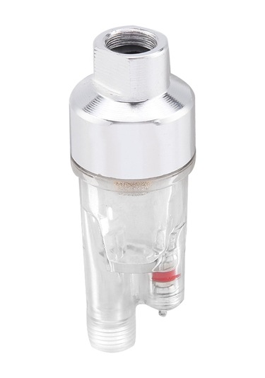 Ximistore9 1/8" Bsp Metal Mini Hava Filtresi - 5 Mikron Yağ Su Ayırıcı, Ruhsatlı Valfli, Sprey Fırçalarını Nemden Korur, Temiz Kuru Hava Sağlar