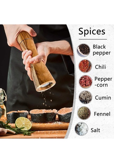 Myinkai Renkli Kutuda 3 Adet Paketlenmiştir Tuz Ve Karabiber Ahşap