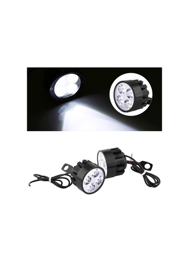 Xiyyadms Motosiklet Led Feneri Çifti 24w Yüksek Parlaklık 4 Ledli Universal Kullanim Araç Isigi Sis Lambasi Dayanıklı Alüminyum Tabanlı Kolye Montajlı