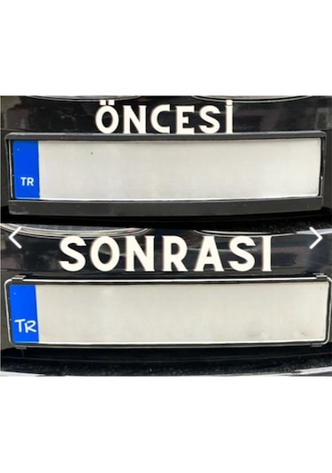 Smart Forfour 4 Kapı 2014-2015-2016-2017-2018-2019-2020-2021 Hayalet Çerçevesiz Plakalık