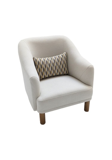 Vipa Bohem Tekli Berjer Koltuk, Açık Gri, Modern Şık Tasarım, Salon Ve Oturma Odası İçin Açık Gri