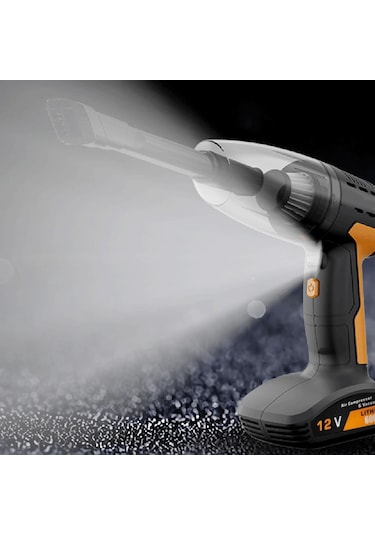 Hallow Çok Fonksiyonlu Akülü Şarj Yüksek Güç Araba Süpürgesi Sarı