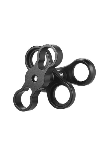 Besthome1 Alüminyum Su Altı Makinesi Işık Braketi - 360 Döner, 1 İnç Klem, 1/4 Vida, Hafif Dayanıklı