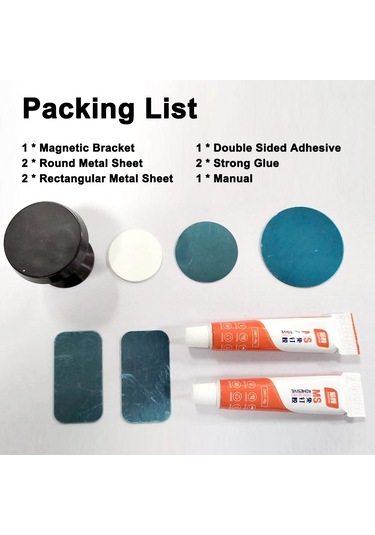 Symbee Siyah Alüminyum Manyetik Asma Tutucu - Dijital Cihazlar İçin 360 Evrensel Başlıklı, Duvara Kurulabilir, Dayanıklı Ve Hafif