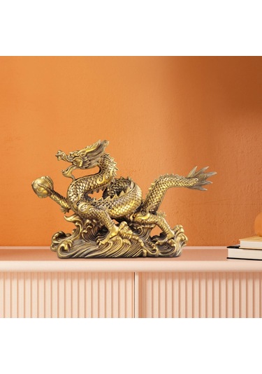 Suntek Çin Feng Shui Ejderha Heykeli Heykel Zenginlik Çekmek,