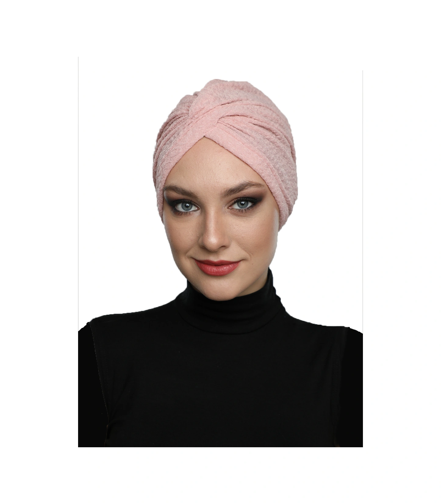 Brokar W Pudra Hazır Türban Tesettür Bone Pudra