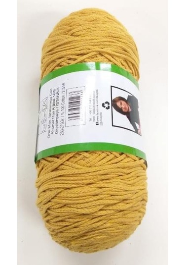 Angel Çanta Aksesuar Hardal Sarı Renk, İnce  Pamuk Makrome