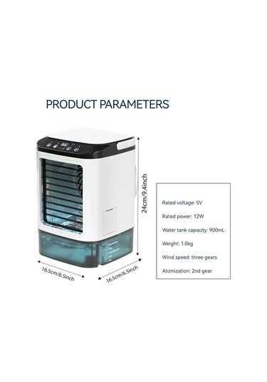 White Taşınabilir Klima 3-speed Küçük Ac Ünitesi Mini Hava