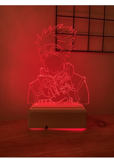 Naruto Kakashi Hatake 16 Renk Gece Lambası
