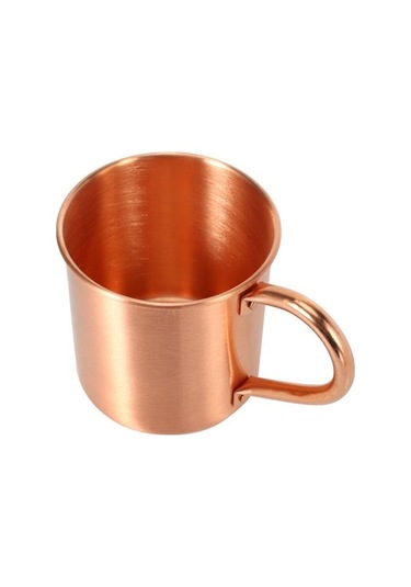 Saf Bakır Moskova Katı Kupa Katı Pürüzsüz Kokteyl İçin Astar Olmadan Kahve Bira Süt Su Bardağı Ev Bar Drinkware Serin Bira Steins Ahşap