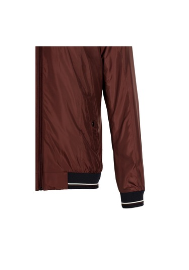 Ncs Jeans Erkek Bordo Ribanalı Slim Fit Bomber Ceket Baharlık Ve Mevsimlik Jeans 4986-Bordo
