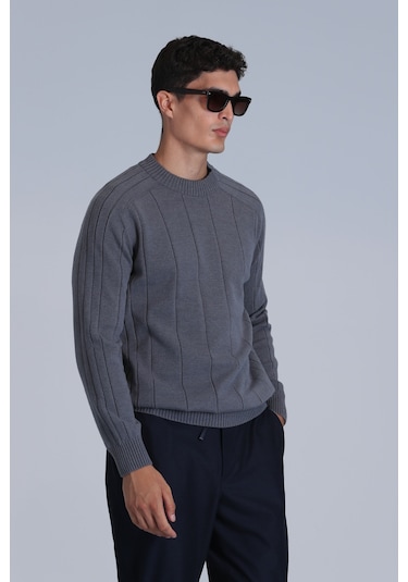 Lufian Lıght Erkek Kazak Gri Gri 112090139100150 Gri