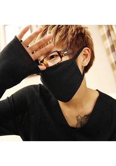 1 Adet Maske Açık Moda Anti-toz Pamuk Unisex Yüz Maskesi Solunum Kış Sıcak Ağız Maskesi