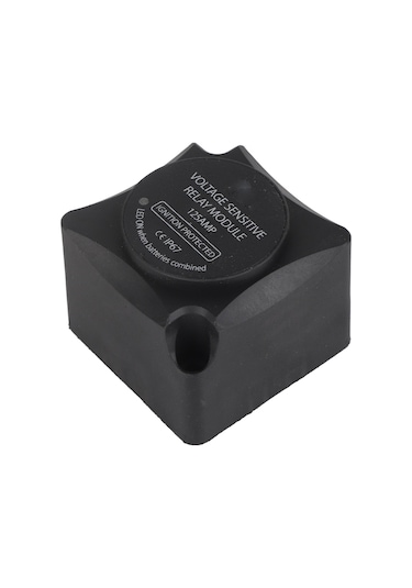 Lemestar Otomatik Akü Şarj Rölesi Vsr - Ana Akü Doldurulduğunda İkincisini De Şarj Eden, Cam Fiber Takviyeli Nilon Kasa, 125a Sürekli Akım, Ip67 Sertifikalı