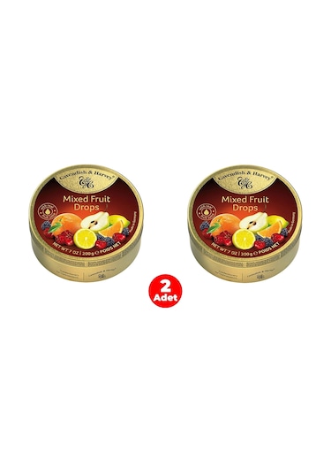 Cavendish&harvey Mixed Fruit Karışık Meyve Aromalı Şeker 200 Gr 2 Adet