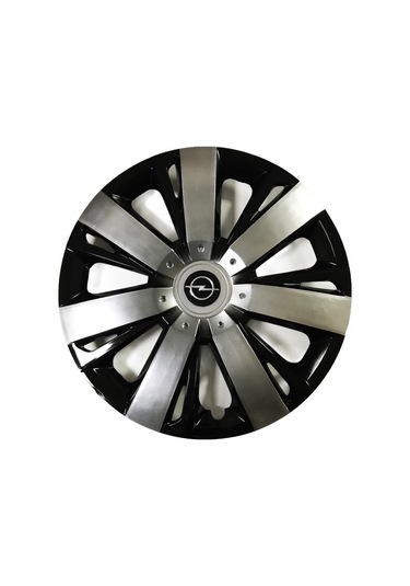 Opel Tigra Uyumlu 15 Inç Piano Black Siyah Beyaz Renkli Jant Kapağı 4 Adet