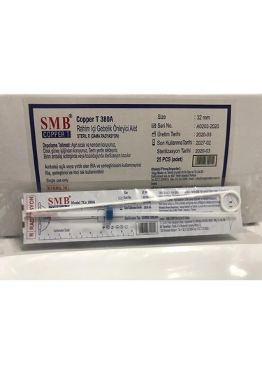 Smb Rahim İçi Gebelik Önleyici Alet Model Cu 380