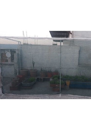 Morilu Balkon Gölgeliği - 55'lik Yeşil File - Şeritli Halkalı - Otopark Gölgelik - Araba Gölgeliği