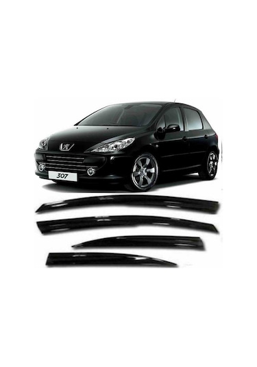 Peugeot 307 Cam Rüzgarlığı Mugen Tip 4Lü Set
