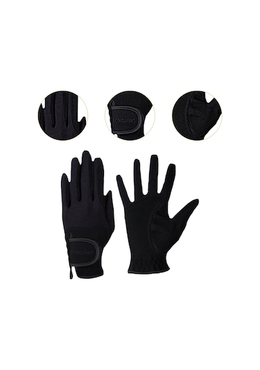 Homyl At Binme Eldivenleri Bisiklet Bahçecilik Egzersiz Büyük Siyah