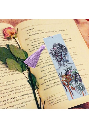 Padalink 21x6cm Deri Yapıştırma Taşlı Kitap İşareti, Çok Renkli Taşlar, Araç Seti Ve Süperlik İçeren Dıy Oyuncak Diğer