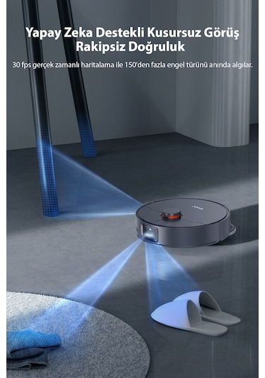 Jonr X1 Max 20.000pa Robot Süpürge Ve Paspas Siyah