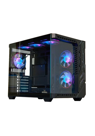 Coldpower Seawave 7x ARGB Sessiz Fan 750 W 80+ Temper Camlı Bilgisayar Kasası