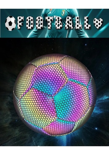 Kapris Fosfor Desenli Dikişli Futbol Topu X733 Çok Renkli