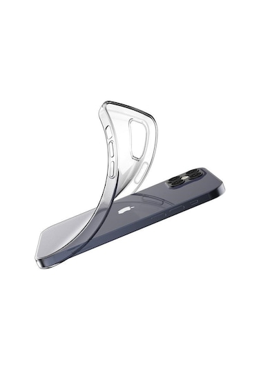 Logis iPhone Uyumlu 12 6.1" Şeffaf Kılıf Silikon Koruma